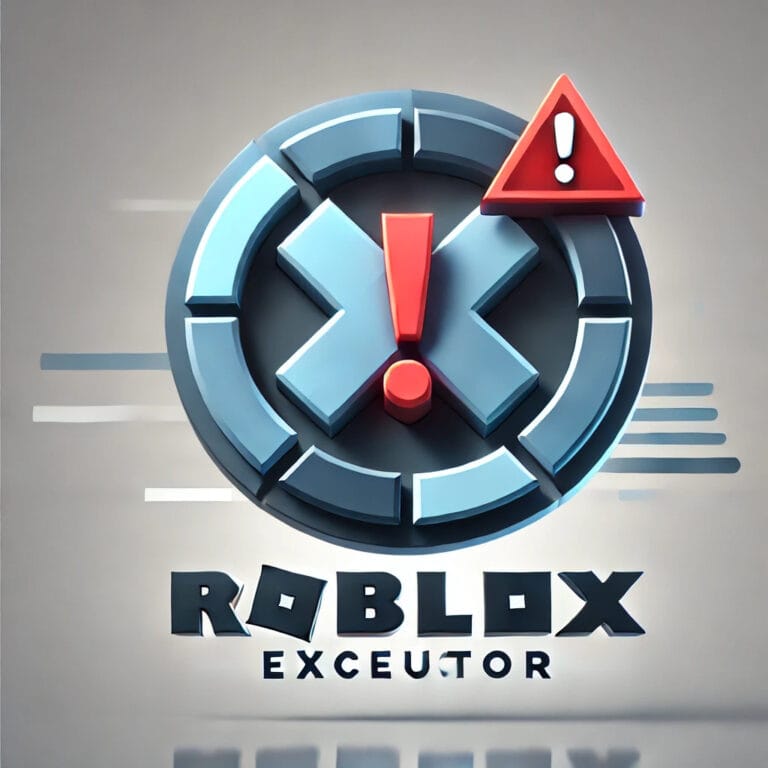 Roblox Creator Hub 2026 Studio UI Roadmap Guide DALL.E 2025 01 29 05.45.51 A Clean And Modern Graphic Showcasing A Roblox Executor Logo Designed With Sleek And Sharp Edges In Blue And Gray Tones. Overlaying This Is A Promine 768x768 