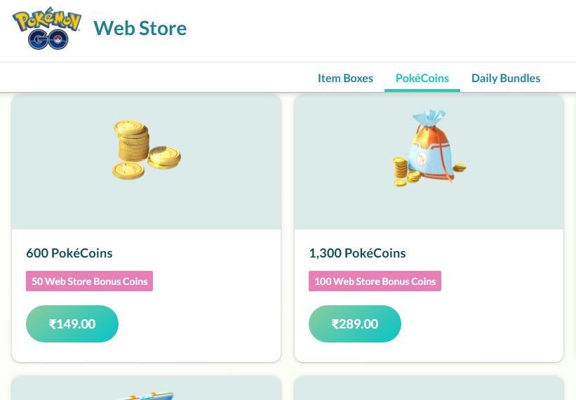 Pokemon GO Store