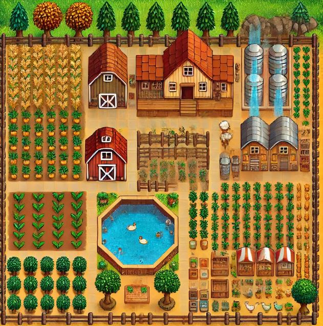 Stardew Valley Farm Layout