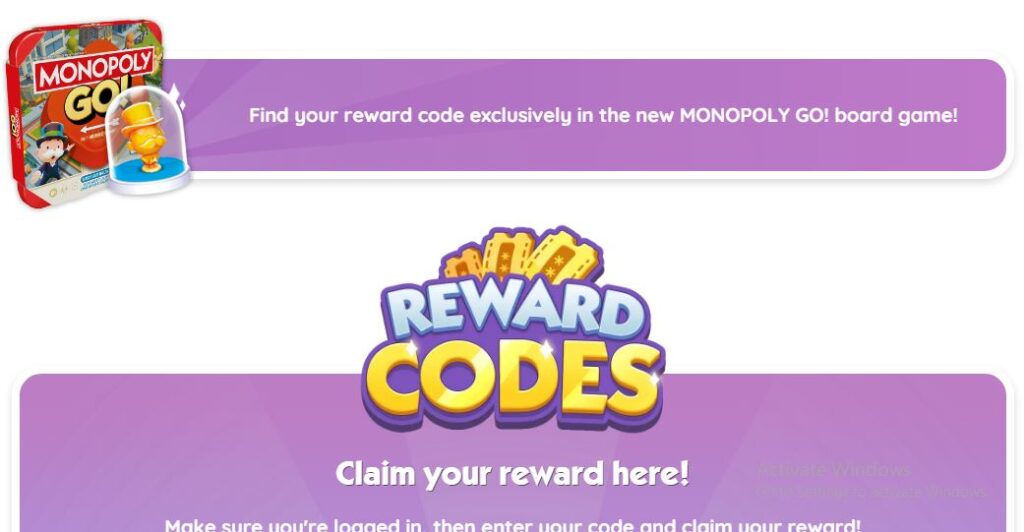 Monopoly Go Reward Codes