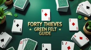 Forty Thieves Green Felt Guide