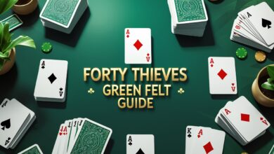 Forty Thieves Green Felt Guide