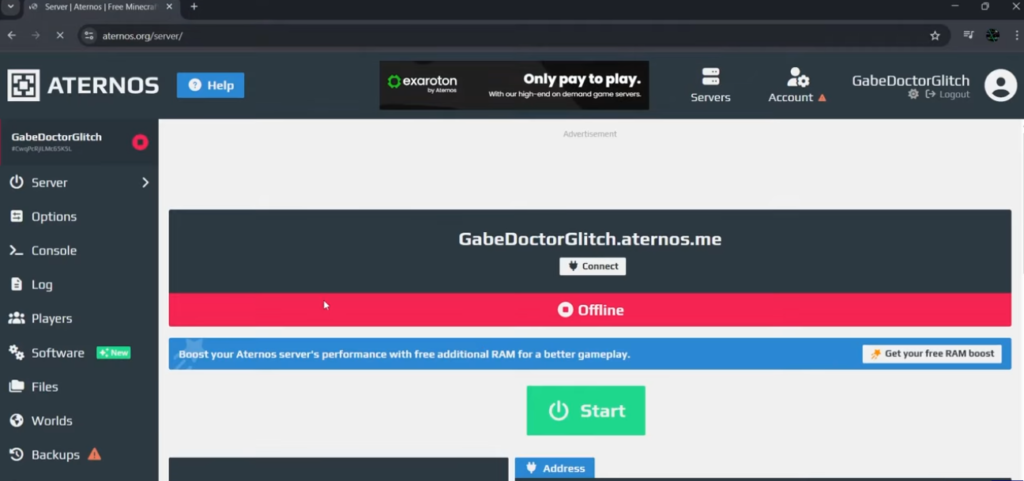 How To Make a Free Minecraft Server Using Aternos 7