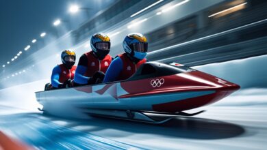 Four-Man Sled Ice Racing
