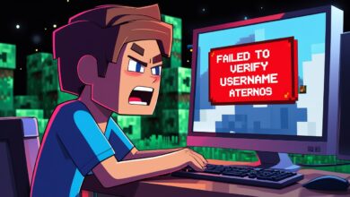 failed to verify username aternos