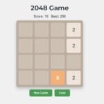 2048 game gamlio