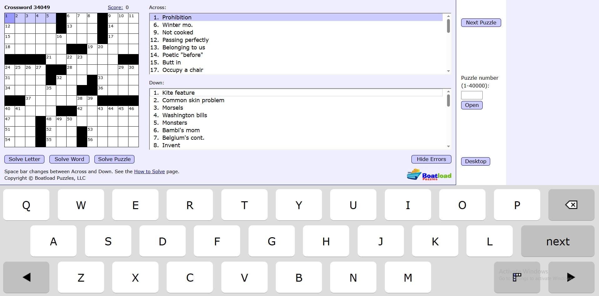 boatloadpuzzles Daily Crossword 2026: Free & Fun