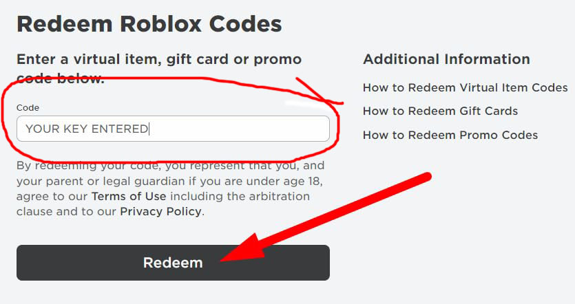 Enter Roblox Gift Cards & Codes in 2026