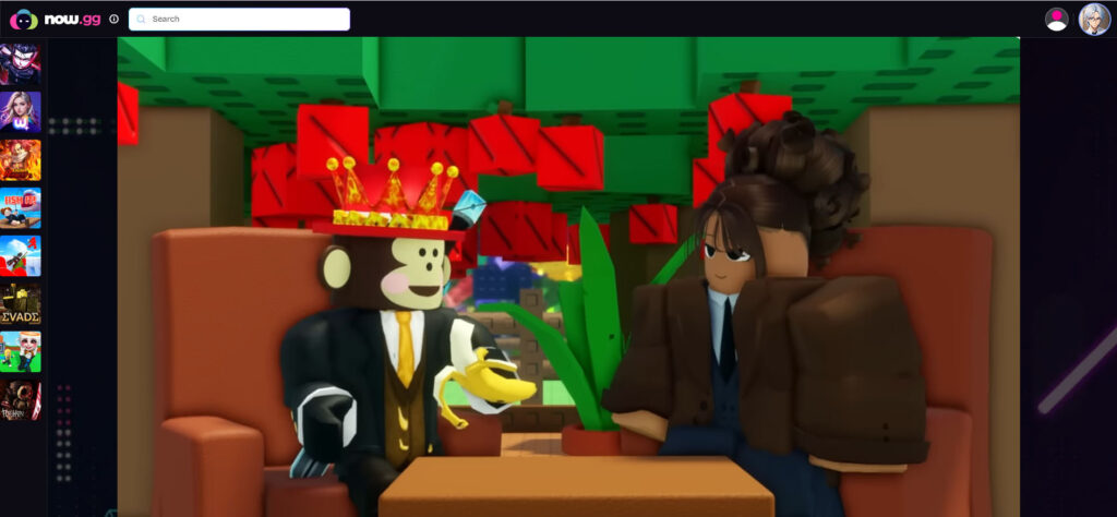 Roblox play on now.gg