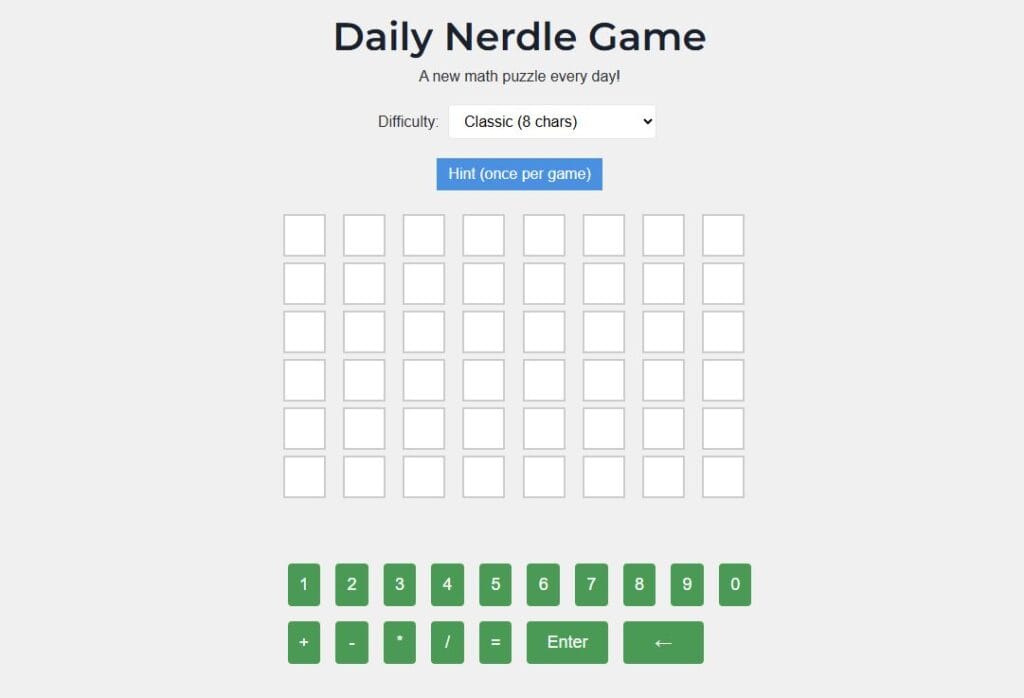 nerdle game 2026