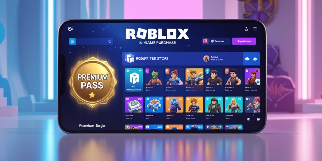 Roblox monetization and purchases screen