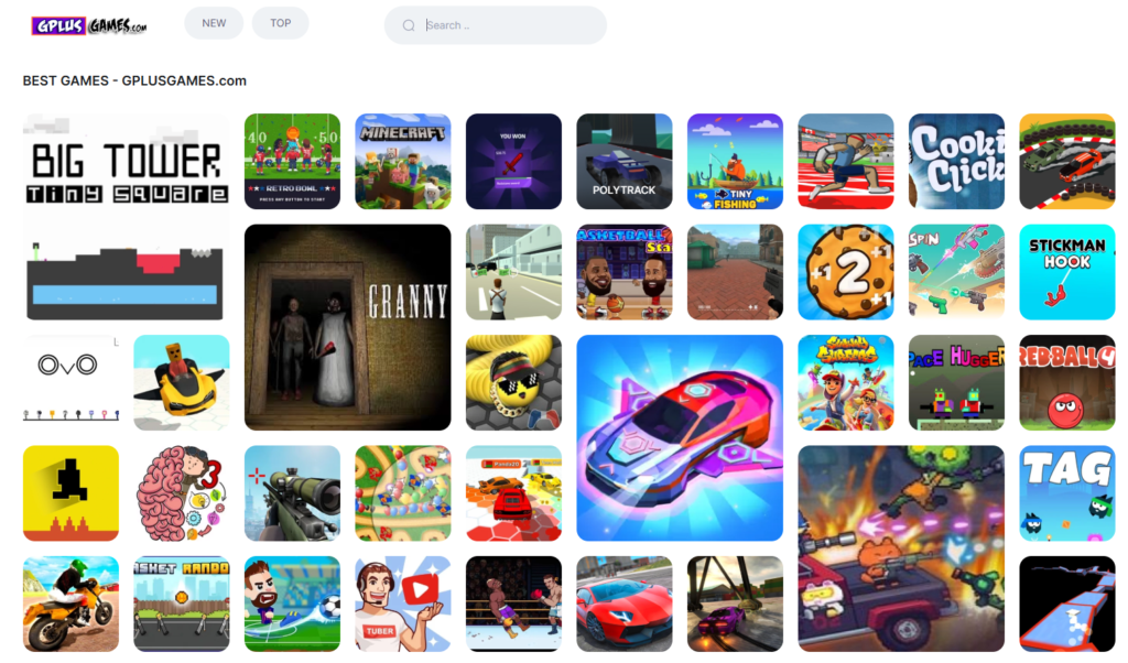 top Unblocked Games G+