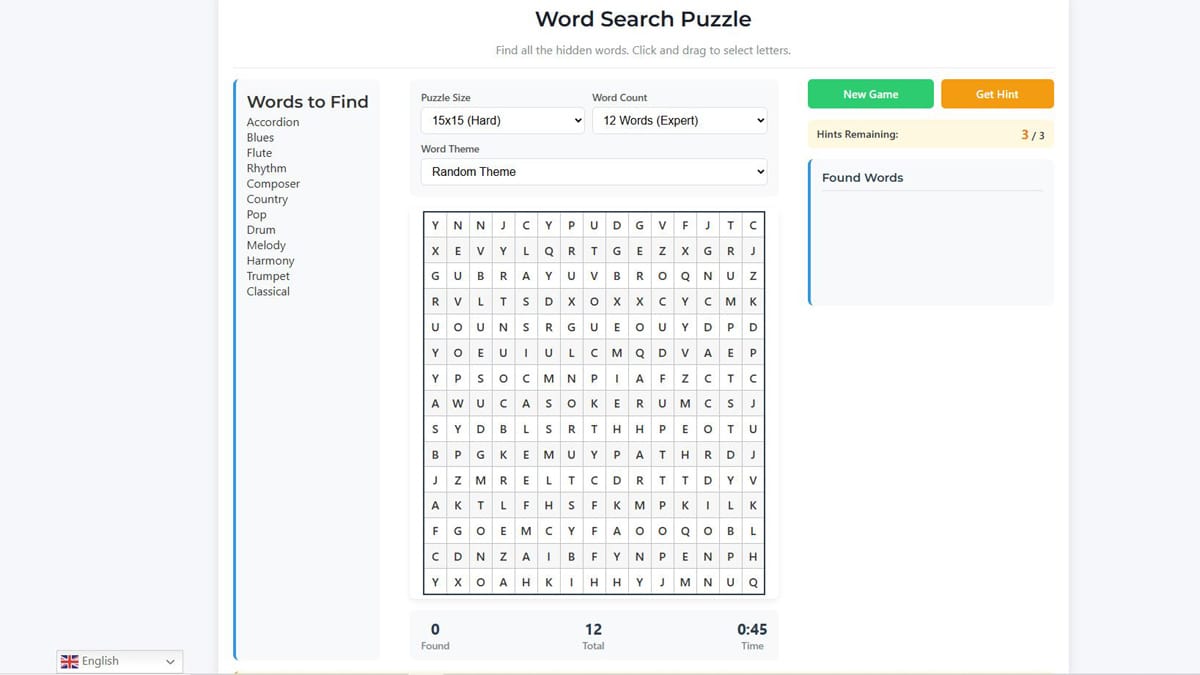 word search puzzles 2026