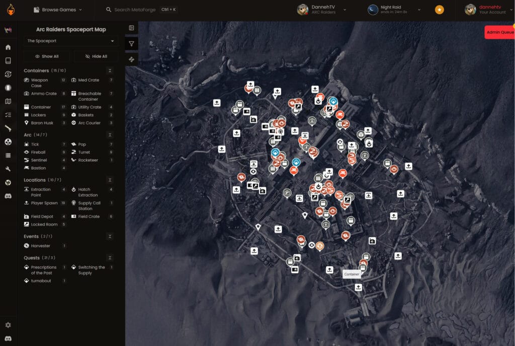 Arc Raiders Map 2026