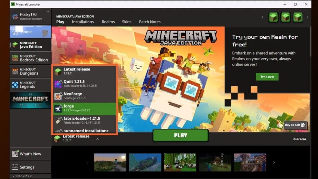 minecraft mods loade