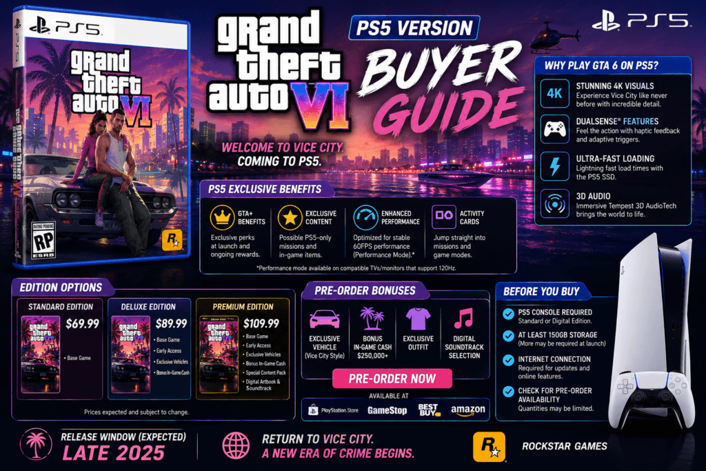 GTA 6 buyer’s guide for PS5