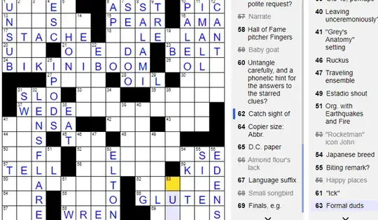 LA Times crossword puzzle