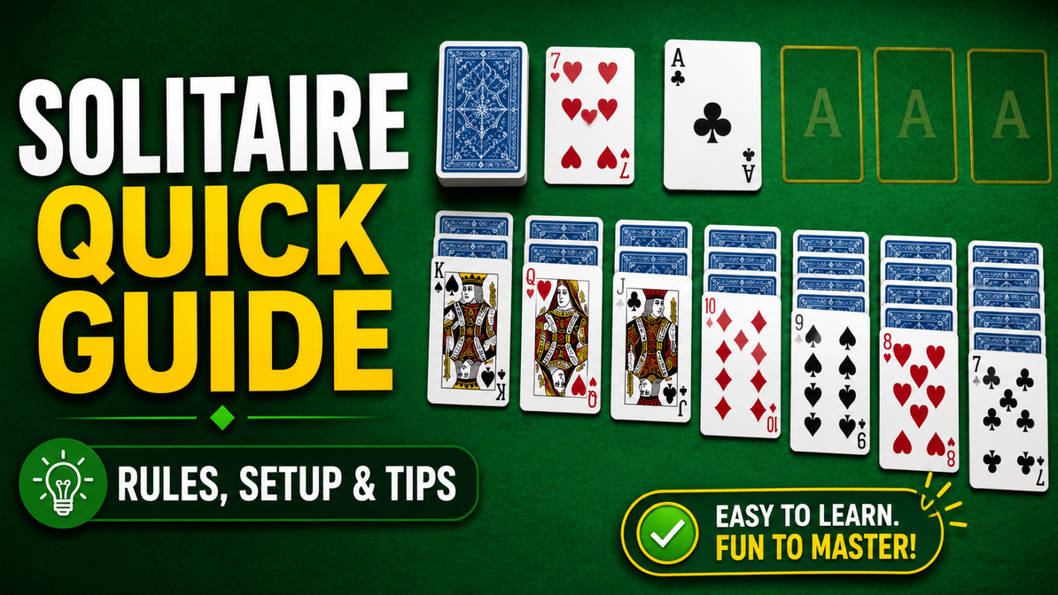 Solitaire Quick Guide: Rules, Setup, Tips, and Winning Strategy