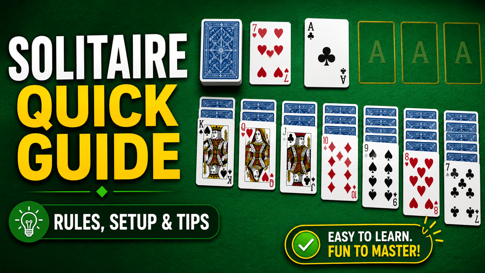Solitaire quick guide and tips