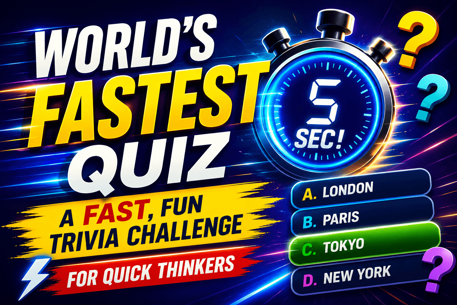 World’s Fastest Quiz