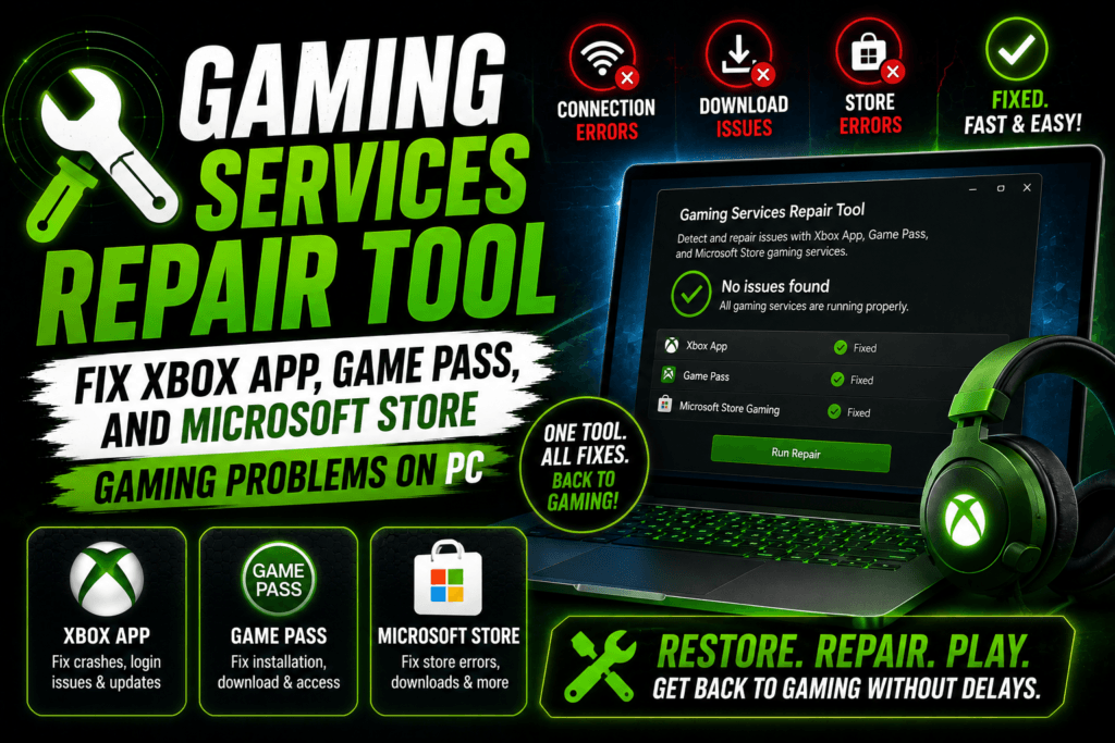Gaming Services Repair Tool