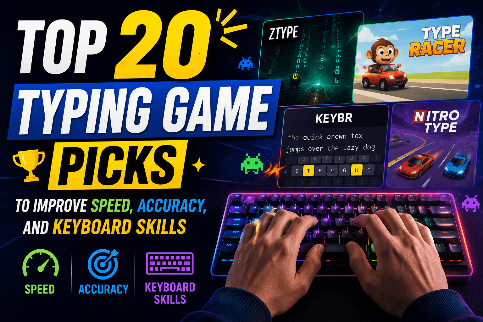 Top 20 typing game