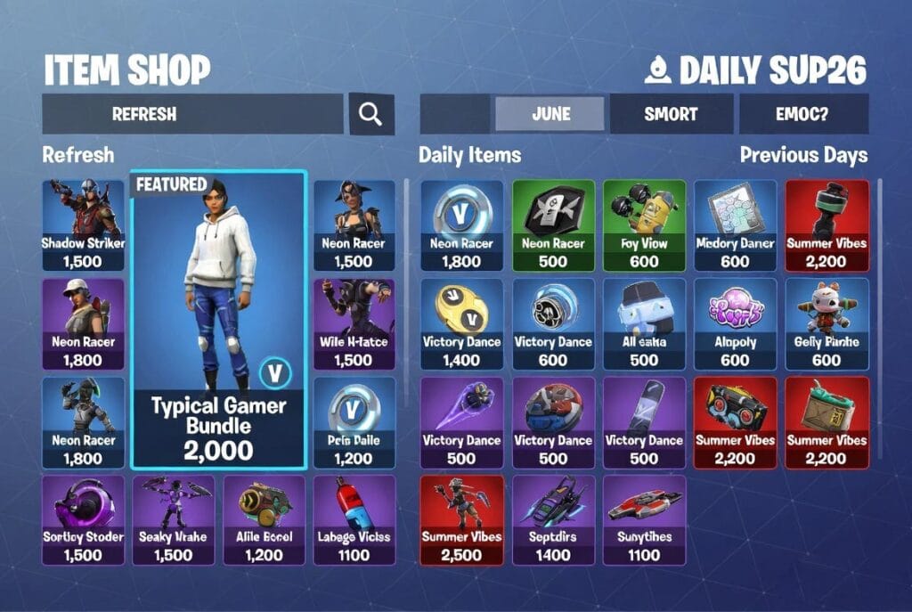 Fortnite item shop update