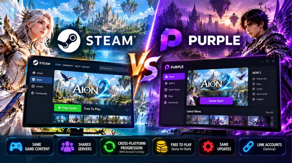 AION 2 Steam vs PURPLE comparison2