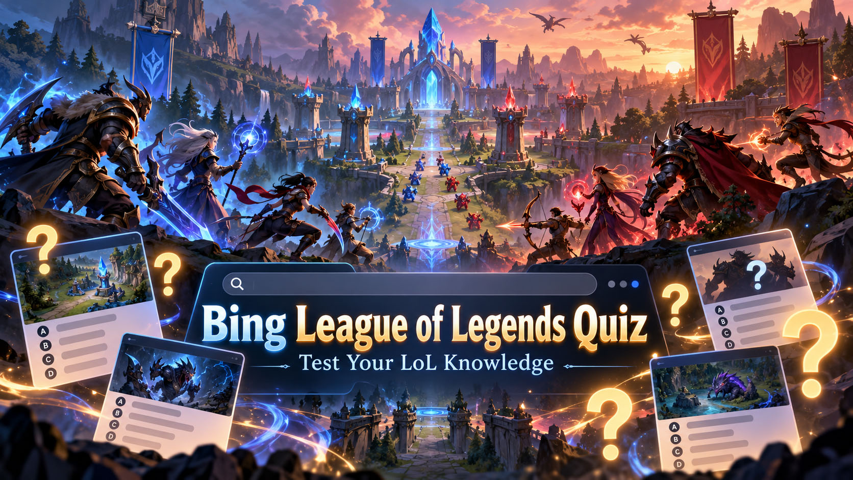 Bing League of Legends quiz and LoL trivia challenge