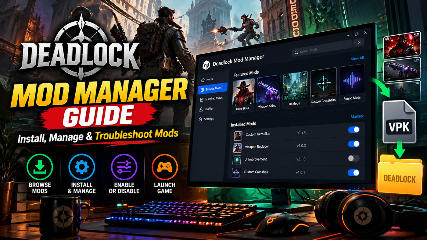 Deadlock Mod Manager guide for installing and managing mods