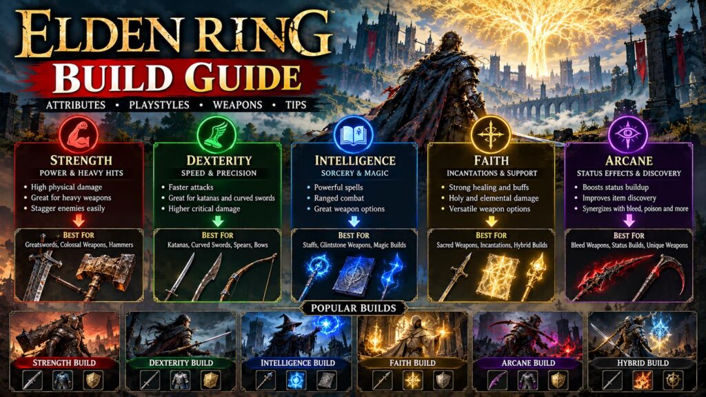 Elden Ring-Style Build Guide Infographic