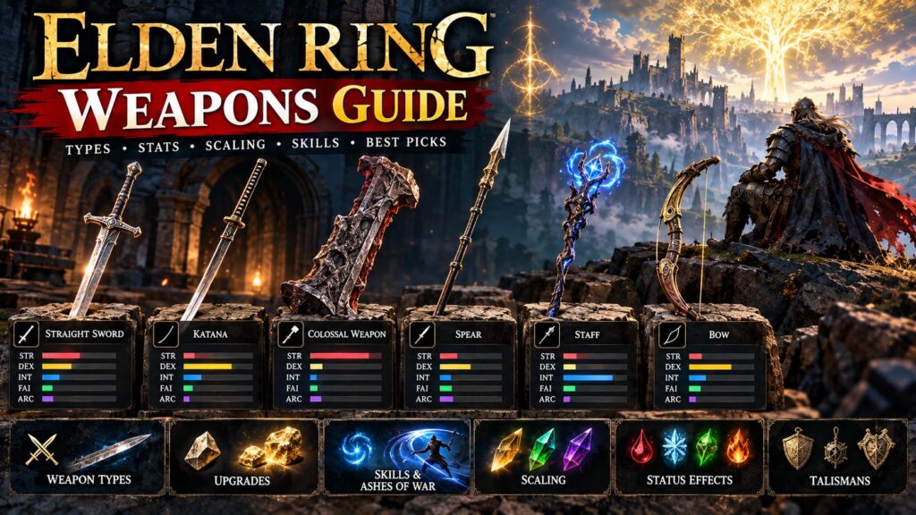 Elden Ring Weapons Guide Infographic