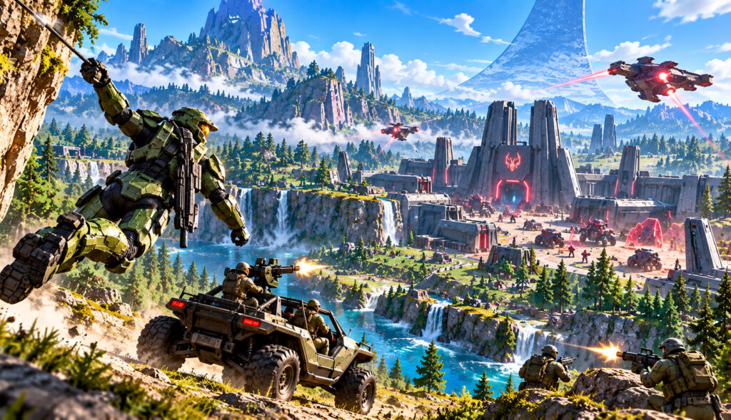 Halo Infinite campaign open world Zeta Halo guide