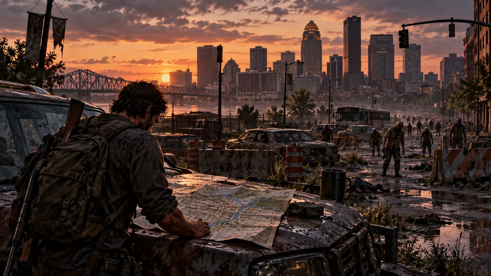 Louisville Project Zomboid map survival and route planning