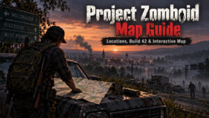 Project Zomboid map guide for locations and Build 42