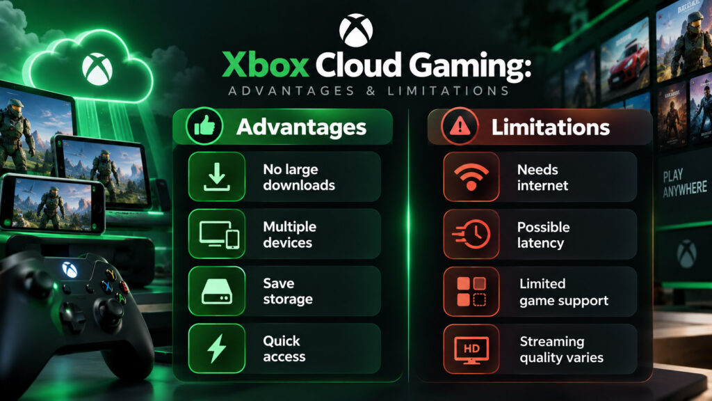 Xbox Cloud Gaming advantages and limitations